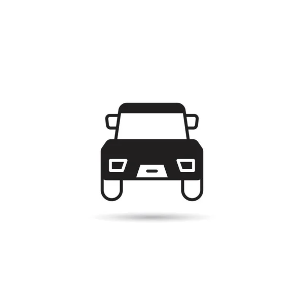 Icona Dell Auto Sfondo Bianco — Vettoriale Stock