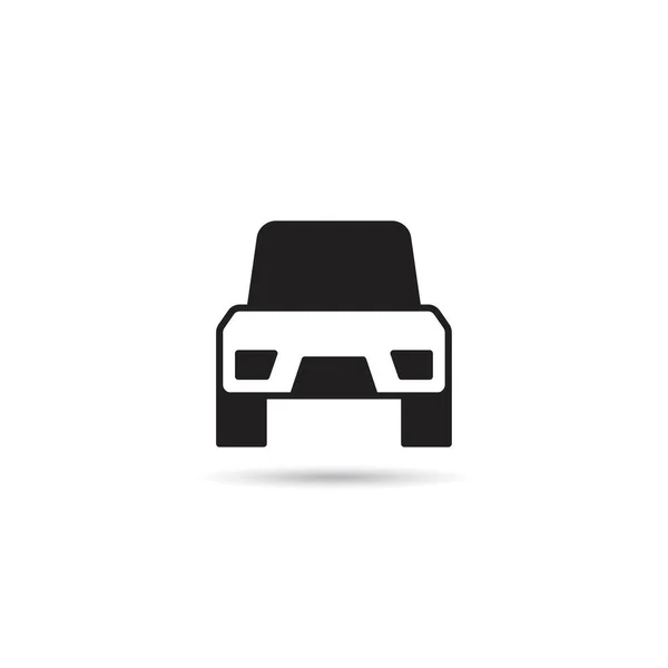 Іконка Автомобіля Білому Фоні Векторна Ілюстрація — стоковий вектор