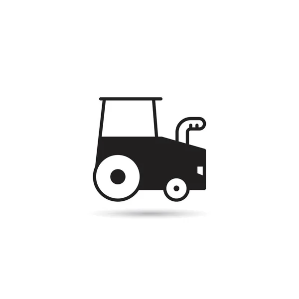 Traktor Symbol Auf Weißem Hintergrund — Stockvektor