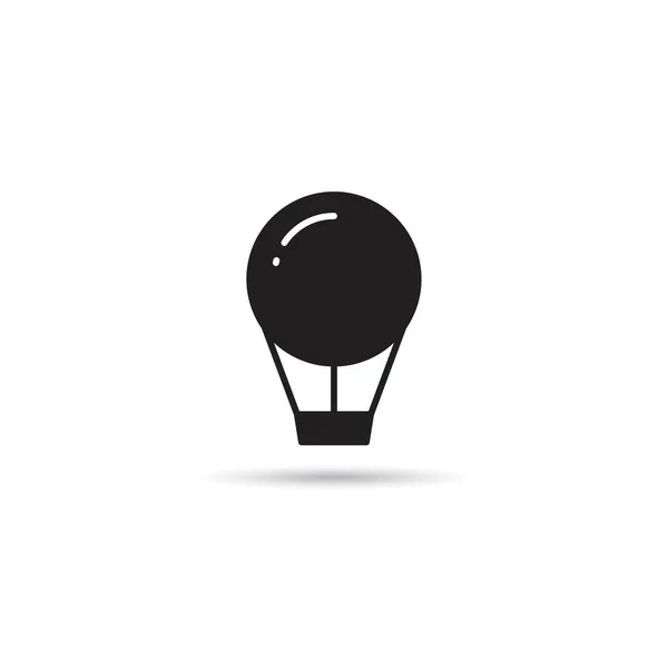 Icône Ballon Sur Fond Blanc — Image vectorielle