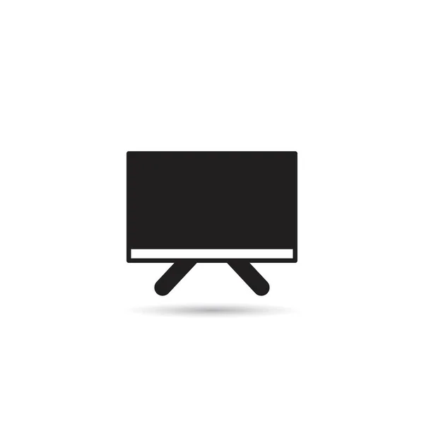 Fernsehikone Auf Weißem Hintergrund — Stockvektor