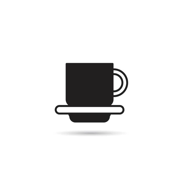 Coffee Mug Icon White Background — Stock Vector