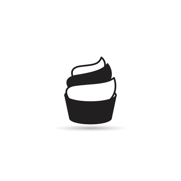白色背景上的蛋糕图标 — 图库矢量图片