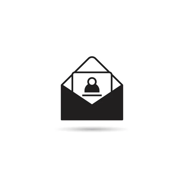 Trabalho Aplicação Mail Ícone Vetor Ilustração — Vetor de Stock