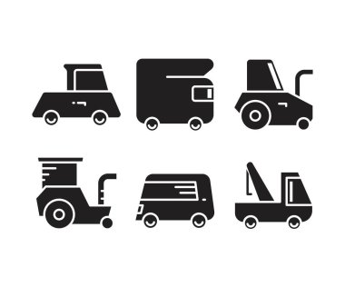 araba ve ulaşım simgeleri ayarlandı