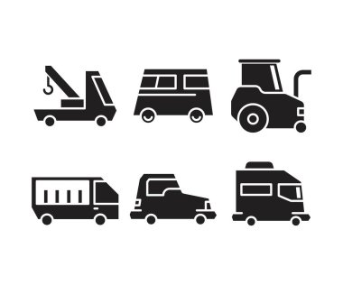 araba ve ulaşım simgeleri ayarlandı