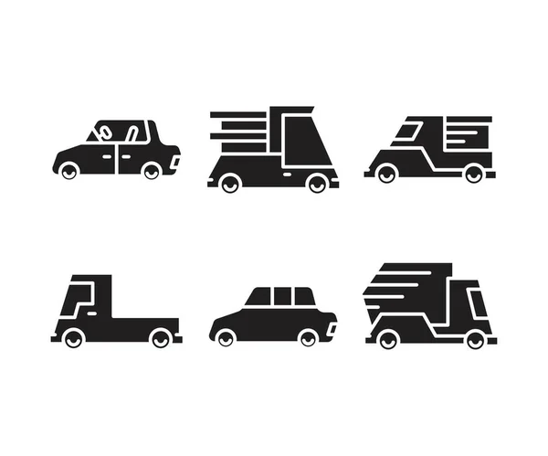 Car Transportation Icons Set — Stock Vector