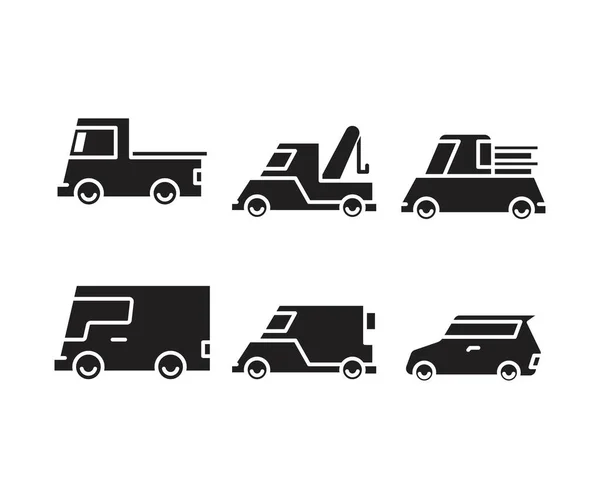 Car Transportation Icons Set — Stock Vector