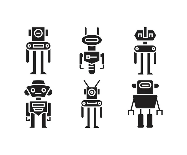 Robot Avatar Icons Vector Illustration — Stock Vector