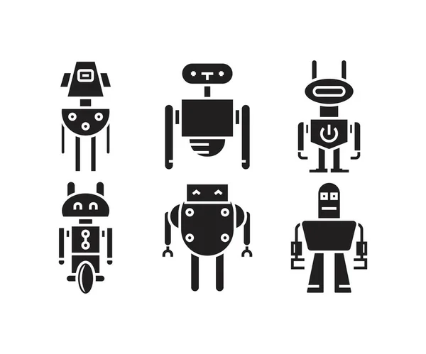 Ikony Robota Avatar Wektor Ilustracja — Wektor stockowy