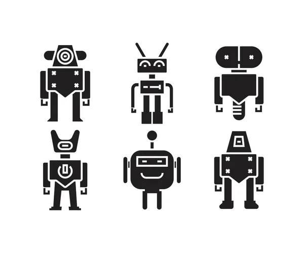 Ikony Robota Avatar Wektor Ilustracja — Wektor stockowy