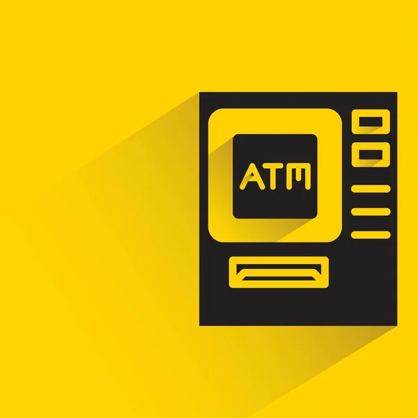 Atm Shadow Yellow Background — Stock Vector