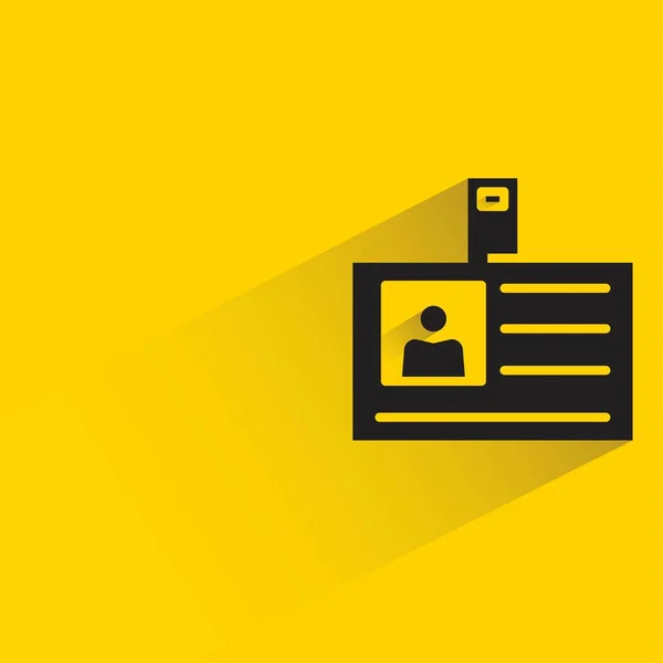 Επαγγελματική Κάρτα Σκιά Κίτρινο Φόντο — Διανυσματικό Αρχείο