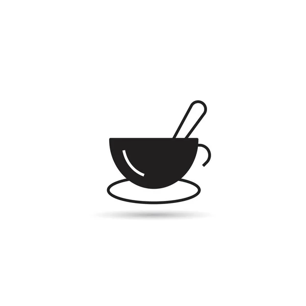 Kaffeebecher Symbol Auf Weißem Hintergrund — Stockvektor