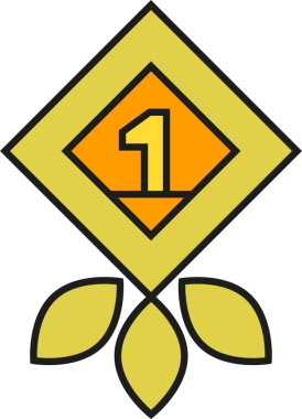 Bir Numaralı Rozet Ödülü Simge İllüstrasyonu