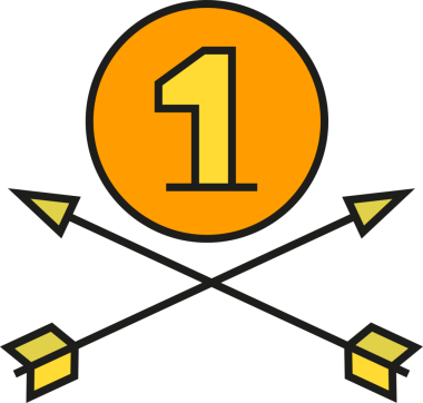 Bir Numaralı Rozet Ödülü Simge İllüstrasyonu