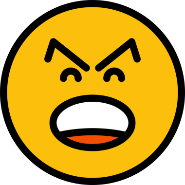 Kızgın Yüz Emoji İllüstrasyonu