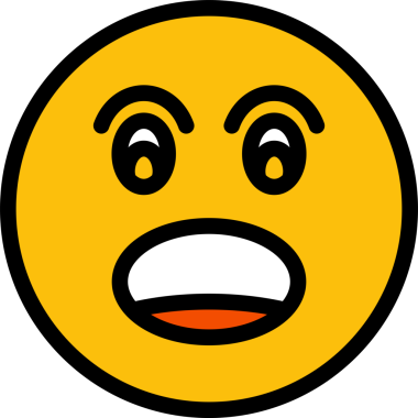 Şaşırmış Yüz Emoji İllüstrasyonu