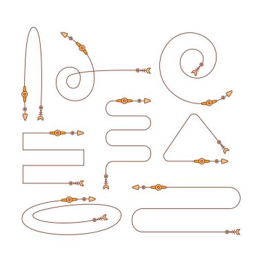 Dekoratif oklar vektör gösterimi
