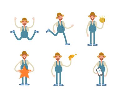 Çeşitli poziyonlarda çiftçi karakterleri belirlendi