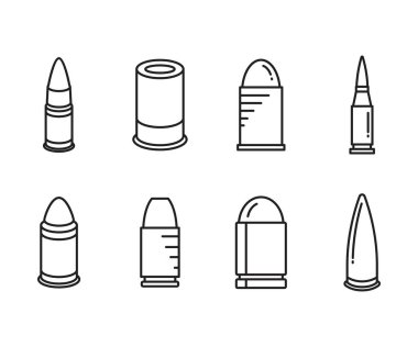 Kurşun simgeleri dizisi çizim çizelgesi