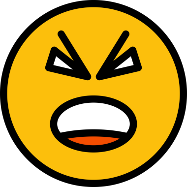 Öfkeli Yüz Duygu Simgesi