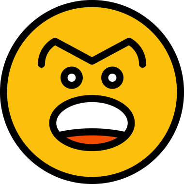 Öfkeli Yüz Duygu Simgesi
