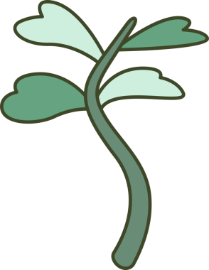 Dekoratif Şubeler ve Yapraklar İllüstrasyonu