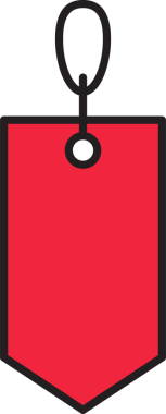 Kırmızı Fiyat Etiketi ve Kupon