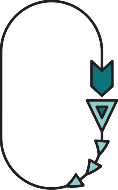 Dekoratif Ok Sembol İllüstrasyonu