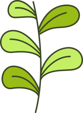 Foliage and Natural Leaves Illustration
