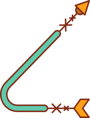 Dekoratif Ok Sembol İllüstrasyonu