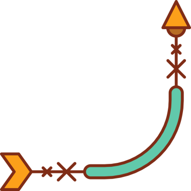 Dekoratif Ok Sembol İllüstrasyonu