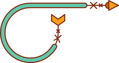 Dekoratif Ok Sembol İllüstrasyonu