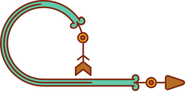 Dekoratif Ok Sembol İllüstrasyonu