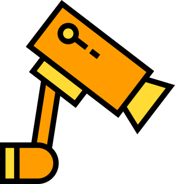 Güvenlik kamera simge tasarlamak