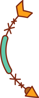 Dekoratif Ok Sembol İllüstrasyonu