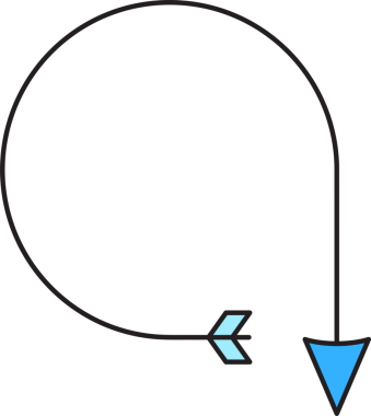 Dekoratif Ok Sembol İllüstrasyonu