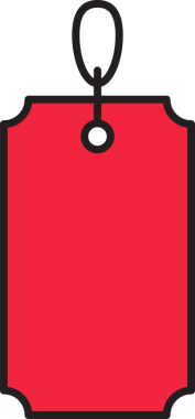 Kırmızı Hediye Etiketi