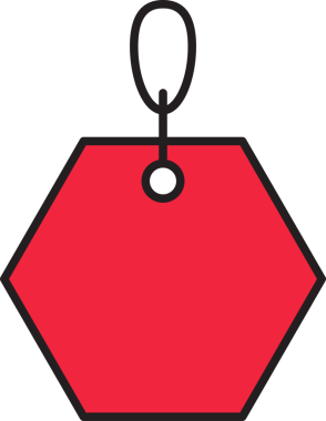 Kırmızı Hediye Etiketi