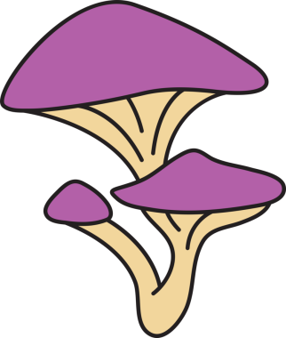 Mantar Simgesi Clipart İllüstrasyonu