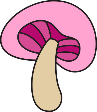 Mantar Simgesi İllüstrasyon Klibi