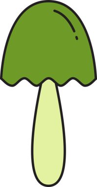 Mantar Simgesi İllüstrasyon Klibi