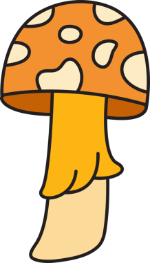 Mantar Simgesi İllüstrasyon Klibi