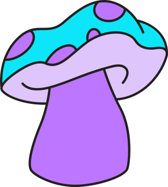 Mantar Simgesi İllüstrasyon Klibi