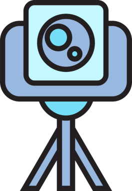 Kamera tripod simgesini