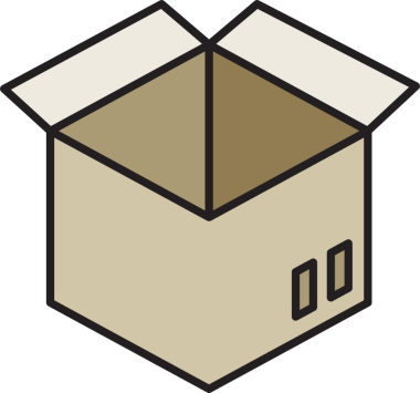 Karton Kutu Simgesi Clipart