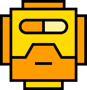 Robot Başı Avatar Clipart