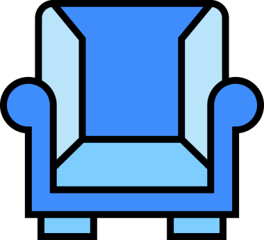 Mavi Kanepe Simgesi Clipart