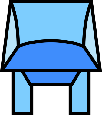 Mavi Kanepe Simgesi Clipart